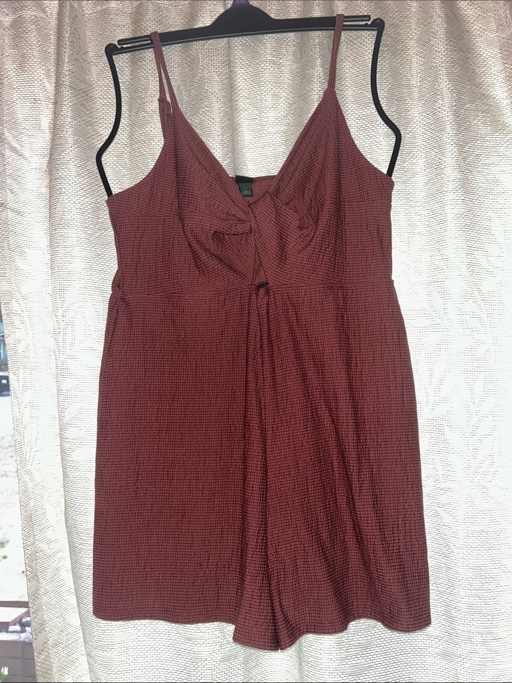 wild fable Burgundy Textured Romper